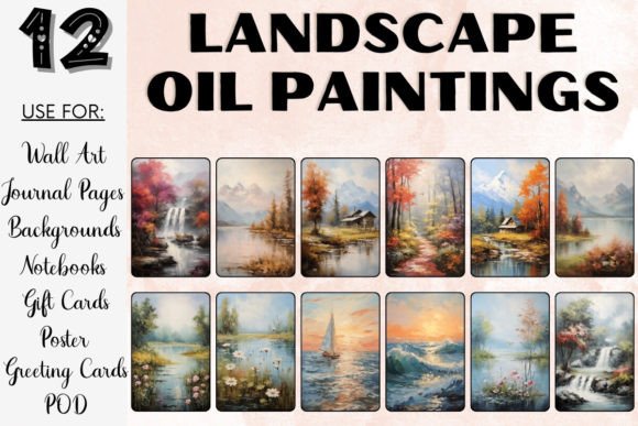 Download Landscape Oil Paintings Poster Wall Art - Paint Collection