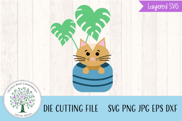 Download Cute Kitty Cat Hiding in Potted Plant - Potted plant Collection