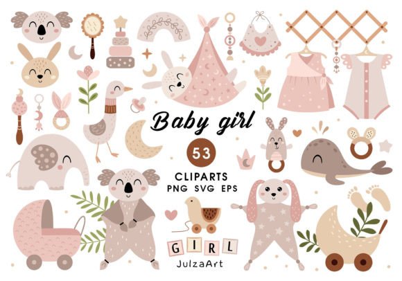 Download Newborn Baby Girl Clipart, It's a Girl - Baby Collection