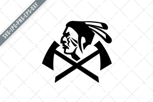 Download Head of Native American Indian Warrior - Premium Resources