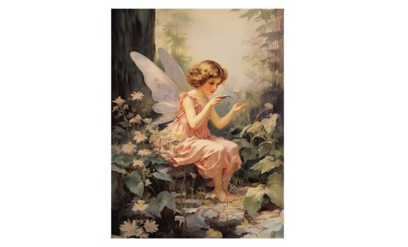Download Baby Fairy, Forest Art Print Poster - Baby Collection