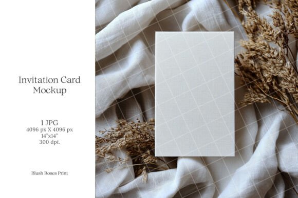 Download Boho 5x7 Invitation Card Mockup Wedding - Invitation Collection