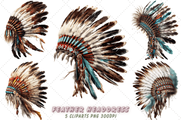 Download Native American Feather Headdres Clipart - Native american Collection